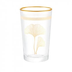 Madame Coco Chapelle Lovely Ginkgo Leaves Glasses Set,100ml, 4 Piece
