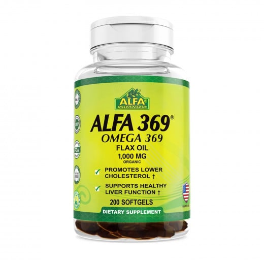 Alfa Vitamins Omega 369 Essential Fatty Acid For Healthy Balance, 1000 Mg, 60 Softgels