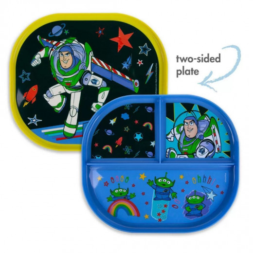 The First Years Disney World Sided Plate - Toy Story