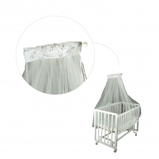 Baby Bed Mosquito Net Star L Shaped LightPink