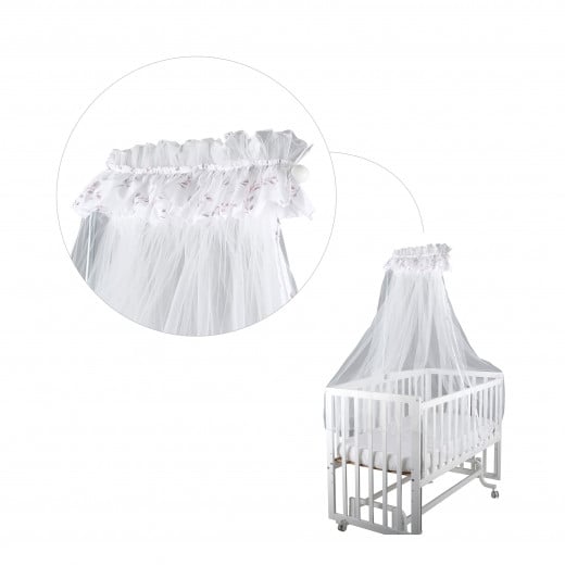 Baby Bed Mosquito Net Cloud L Shaped LightPink