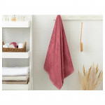 English Home Leafy Bamboo Bath Towel, Red Color, 70*140 Cm
