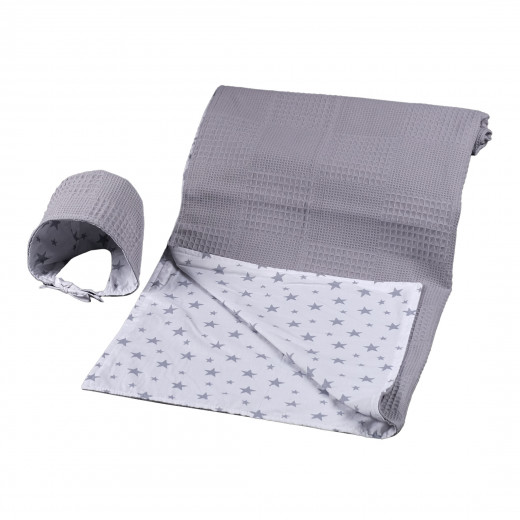 Elmalella Electra Blanket & Hat Set, Grey Color