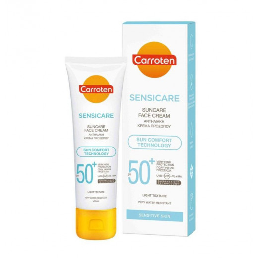 Carroten Sensicare Suncare Face Cream ,50ml, SPF50+