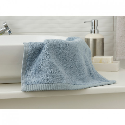 English Home Leafy Bamboo Hand Towel, Blue Color, 30*50 Cm