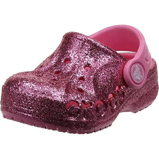 Crocs Baya Glitter Clog K, Pink Color, Size 33