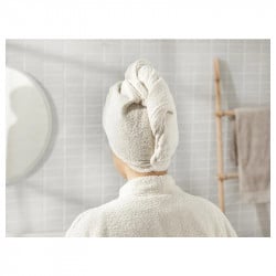 English Home Plain Cotton Hair Bonnet, Light Beige Color