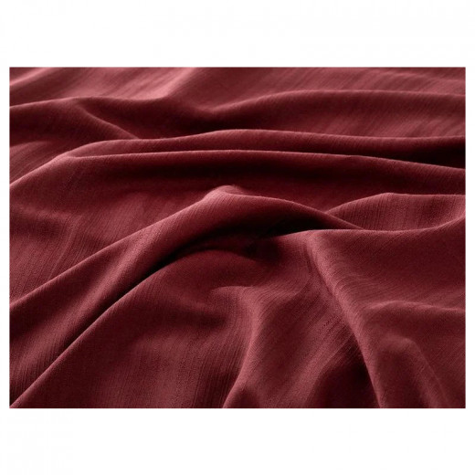 English Home Aurora Silky Touch Super King Plus Size Duvet Cover Set, Red Color, Size 240*260 Cm, 4 Pieces