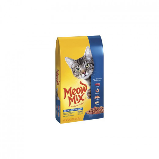 مأكولات بحرية للقطط, متنوع جاف 1.42 كج من مياو ميكس