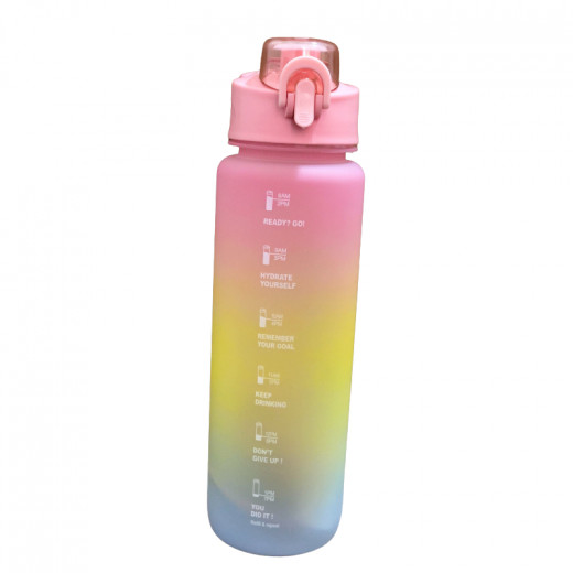 Water Bottle, Pink Color 1000 Ml