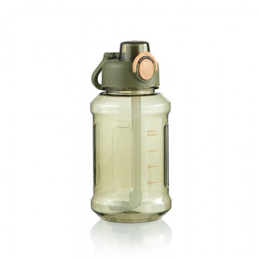 Water Bottle Transparent Green, 850 Ml
