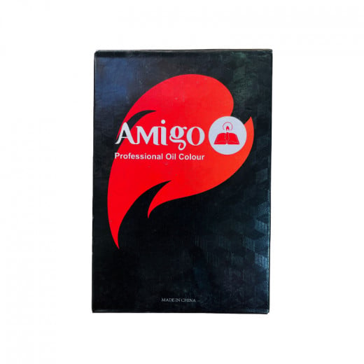 Amigo Professional Oil Paint Color, 3 Pieces, 537 Dark Blue
