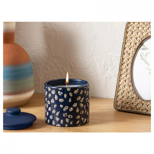 English Home Dotty Scented Candle, Blue Color, 260 Gr