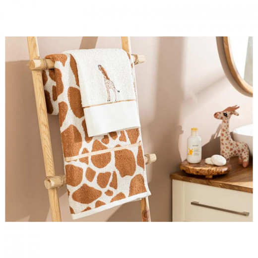 English Home Safari Baby Bath Towel Set, 70x130 cm