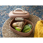 English Home Helen Plastic Lunch Box, Brown Color