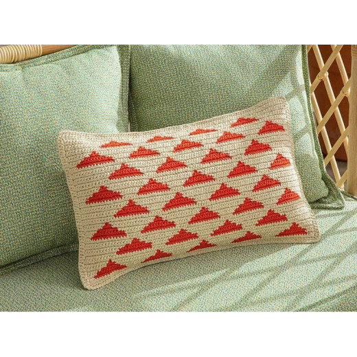 English Home Coco Raffia Decorative Pillow, 30*50
