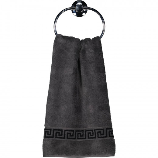 Cawo Noblesse Hand Towel, Dark Grey Color, 50*100 Cm