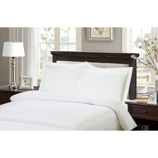 Armn Nature Soft Pillowcase Set, King 50*90cm, White, 2 Pieces