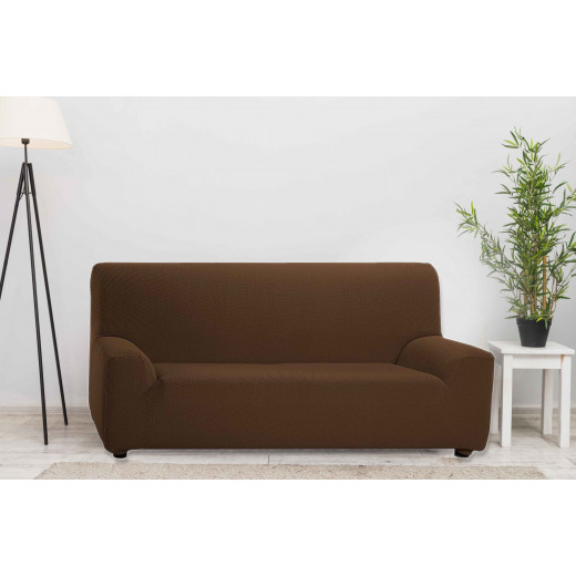 Armn Tunez Sofa Cover, 4-seater, Brown Color