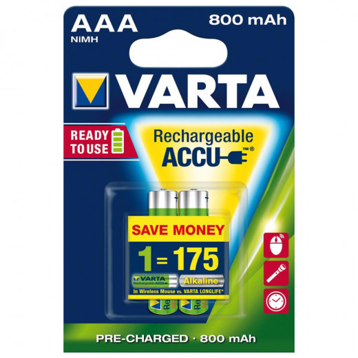 Varta  Rechargeable Power Accu Micro 2 Pieces
