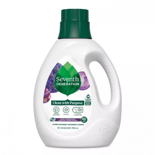 Seventh Generation Liquid Laundry Detergent Soap, Fresh Lavender Scent