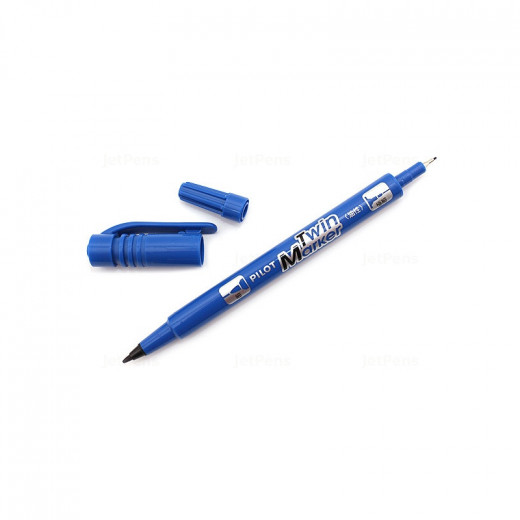 قلم ماركر بايلوت مزدوج أزرق