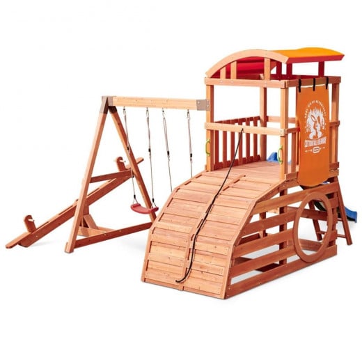 Little Tikes Real Wood Adventures Cottontail Hideaway Playground Set
