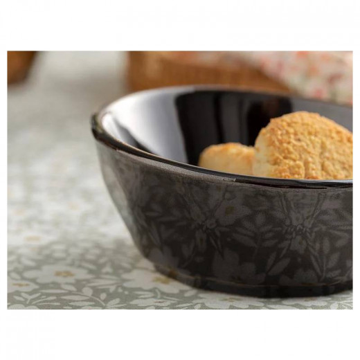 English Home Cristallo Ceramic Snack Bowl, Brown Color,12 Cm