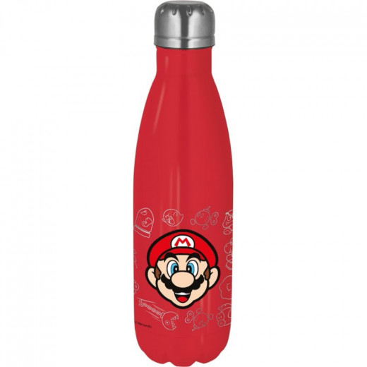 Super Mario: Stainless Water Bottle - 470ml