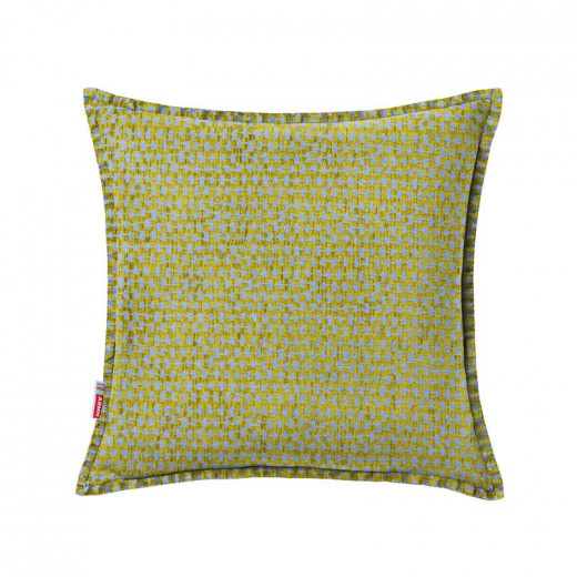 ARMN Azure Cushion Cover, Mustard & Silver Color, 45x45 Cm