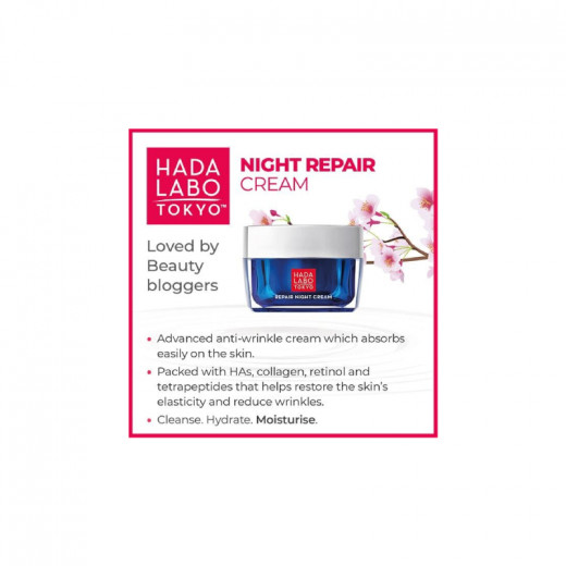 Hada Labo Red Line Night cream - Special repair treatment 50 ml