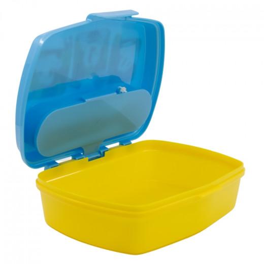 صندوق غداء بلاستيكي يحتوي شوكة ومعلقه، ميكي ماوس