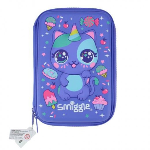 Smiggle | pencil case for girls kawaii purple cat