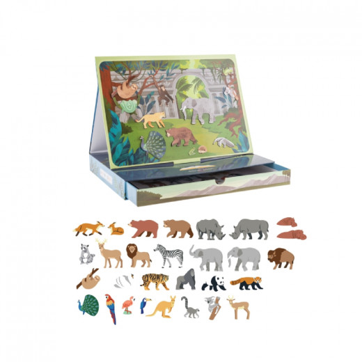 Stephen Joseph Magnetic Scene W/drawer Zoo (S23)
