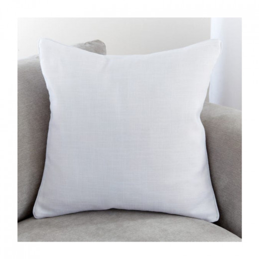 ARMN Azure Plain Cushion Cover, Off White Color