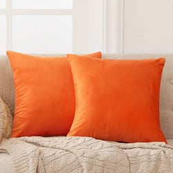 غطاء وسادة لون برتقالي من ارمن