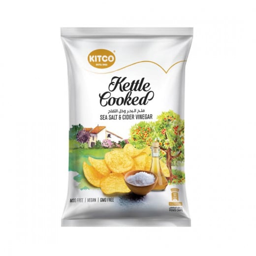 Kitco Kettle Cooked Chips Salt &C/Vinegar, 40 Gram