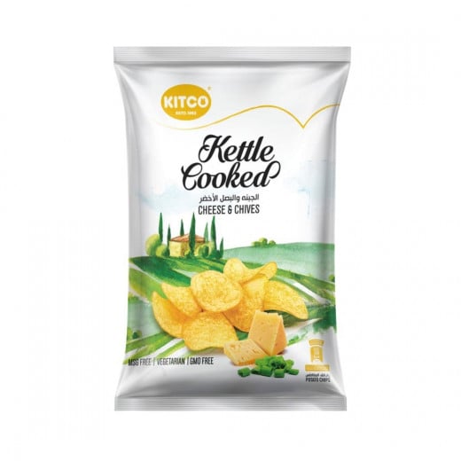 Kitco Kettle Cooked Chips, Cheese&Chive, 40 Gram