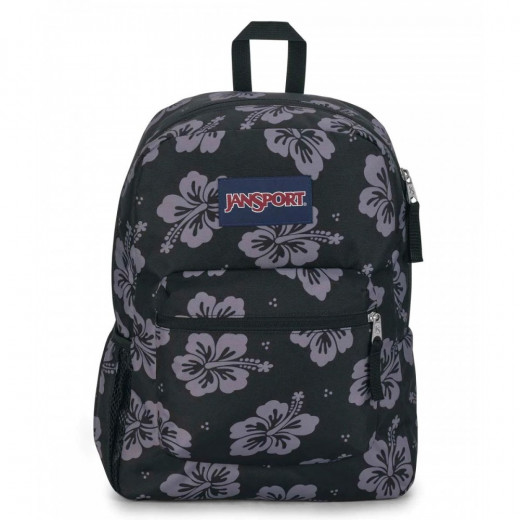 JanSport Cross Town Backpack, Black & Gray Color