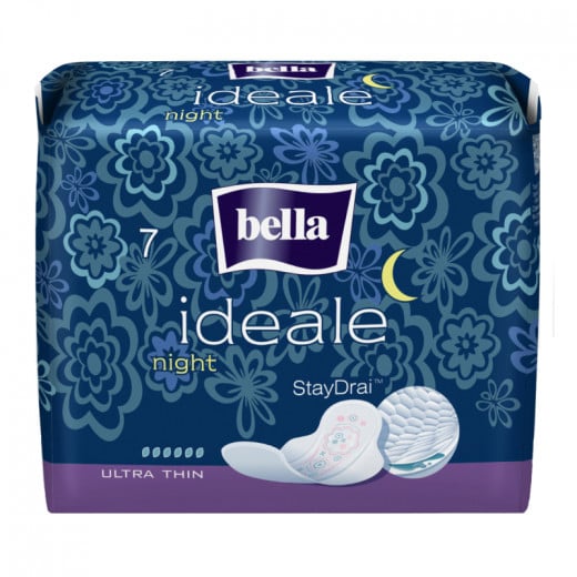 Bella Ideale Sanitary Pads Night Stay Drai, 7 Pieces