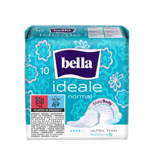 Bella Ideale Sanitary Pads Normal Stay Softi, 10 Pieces