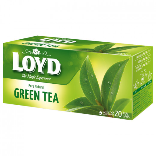 شاي أخضر حجم, 1.5 غرام, 20 قطعة من لويد