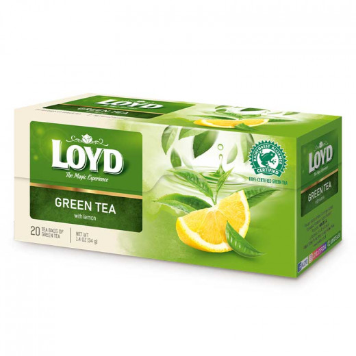 Loyd Green Tea With Lemon, 20 Pieces