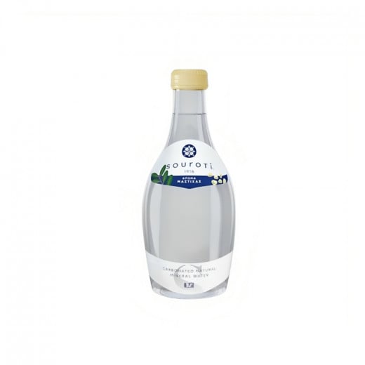 SOUROTI Carbonated Natural Mineral Water, Mastica, 250ml