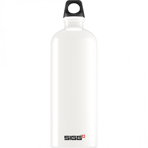 Sigg Traveller Stainless Steel Water Bottle, White, 1.0L