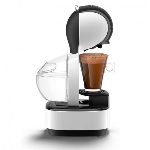 ماكينة تحضير القهوة الأوتوماتيكية 1500 واط، لون أبيض, من دولشي