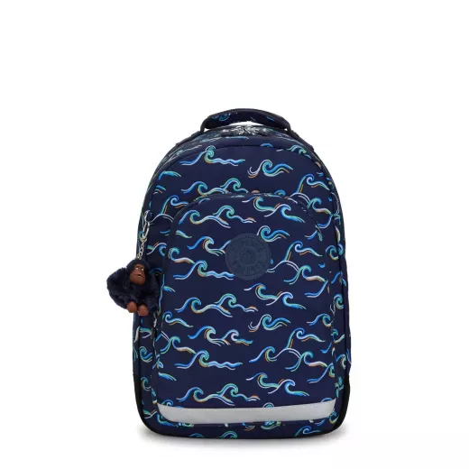 Kipling-Class Room-Large Backpack With Laptop Protection Ocean