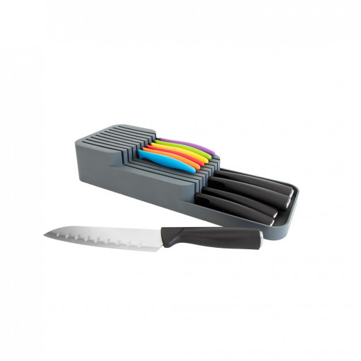 منظم سكاكين بألوان متعددة 2 طبقة من ديكو بيلا