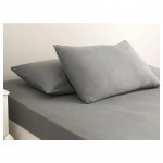 English Home Plain Cotton Single Bed Sheet, Gray,160x240 Cm