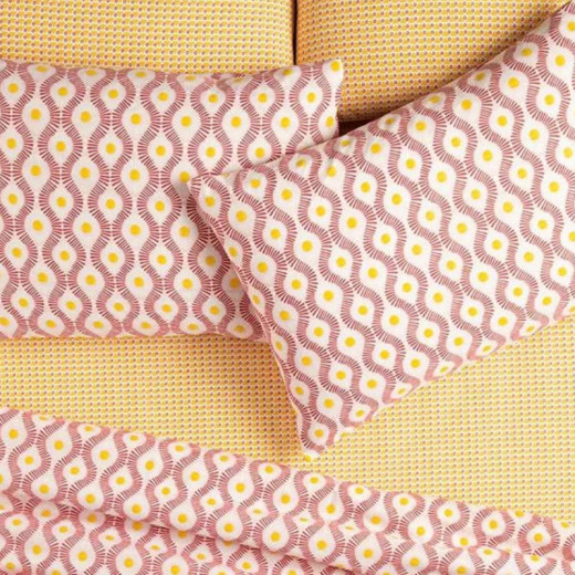 English Home Sunny Side Easy Iron 2 Set Pillowcase Pink  50*70 cm